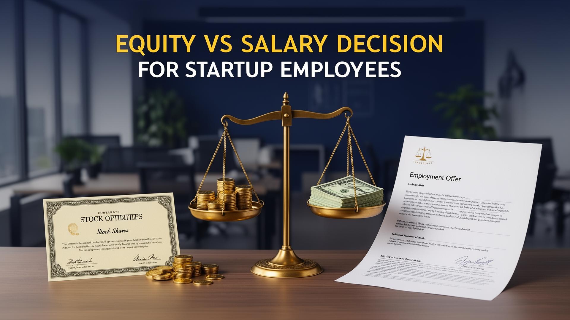 Equity vs. Salary: Legal Implications for Early Employees - Startups legal advice from Jacobs Counsel Law