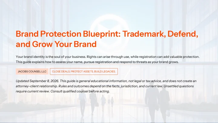 Brand Protection Blueprint — cover