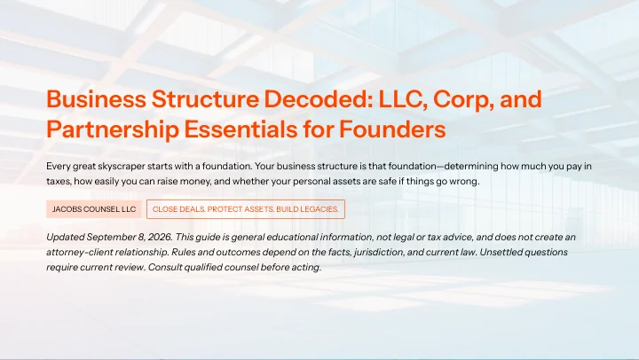 Business Structure Decoded — cover