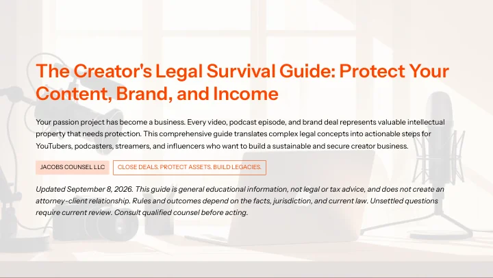 Creator's Legal Survival Guide — cover