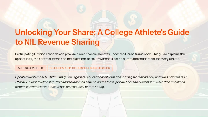 NIL and Revenue Sharing Guide — cover